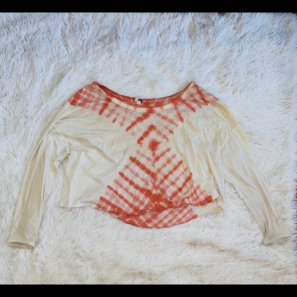 Tie dye crop long sleeve